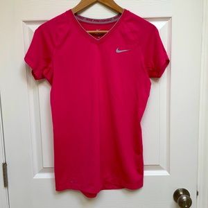 Pink Nike dry fit shirt Nike pro combat size M